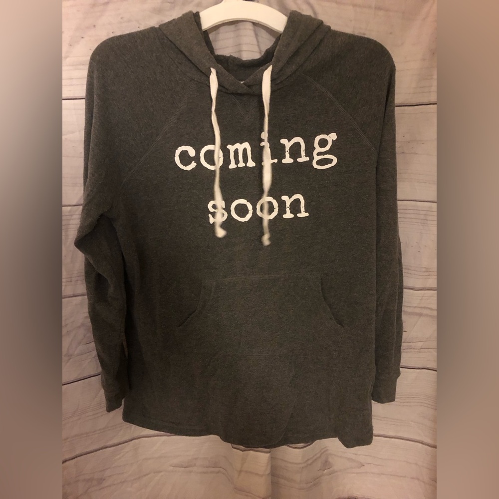 isabel maternity coming soon sweater gray Medium